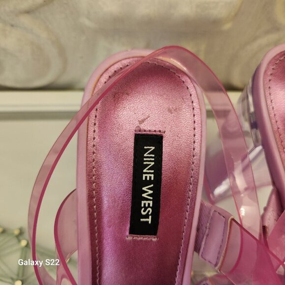 Nine West Pink "Tenia" Heeled Sandals. NIB. Size 10 - Picture 12 of 12